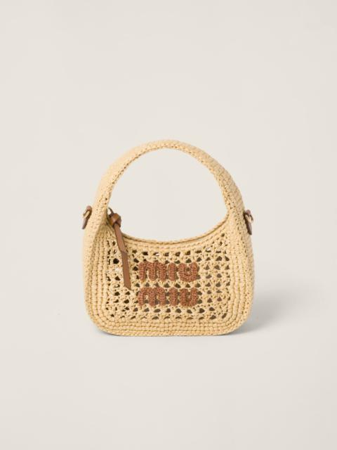 Wander woven fabric hobo bag