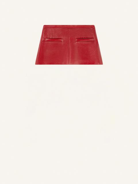 courrèges HERITAGE A-LINE VINYL MINI SKIRT