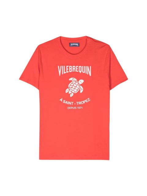 Vilebrequin logo-stamp cotton T-shirt