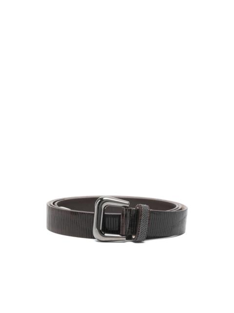 Brunello Cucinelli embossed-leather belt
