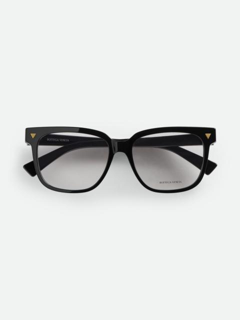 Bottega Veneta BV1257O Soft Recycled Acetate Square Eyeglasses