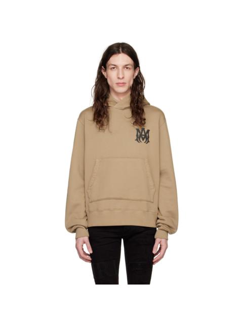AMIRI 로고 인쇄 면 hoodie