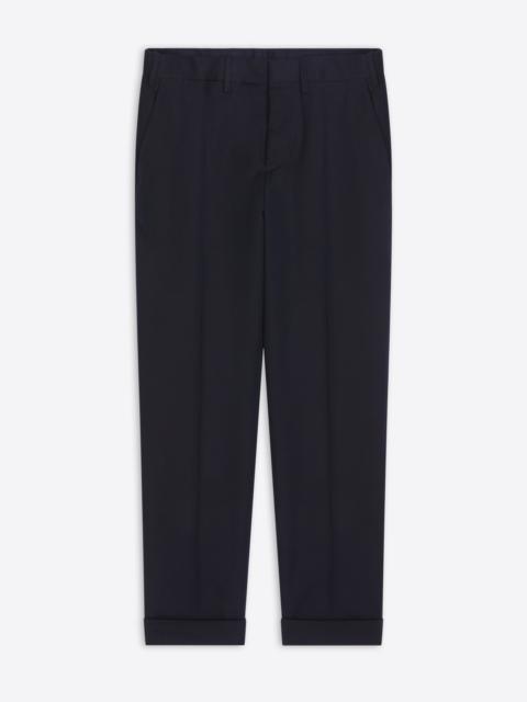 Dries Van Noten CUFFED COTTON WOOL PANTS