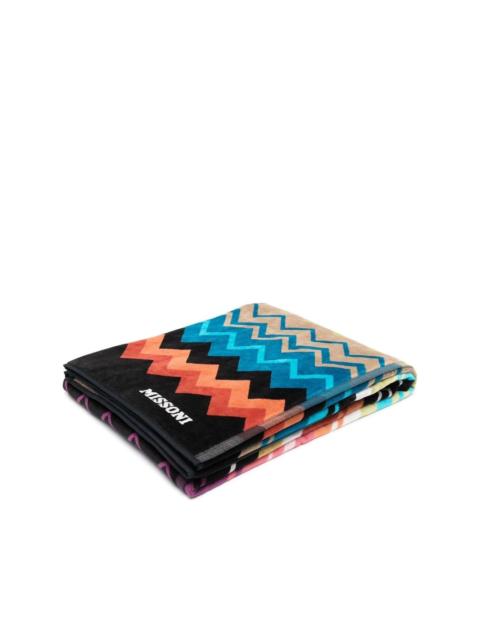 Missoni zigzag-pattern cotton towel