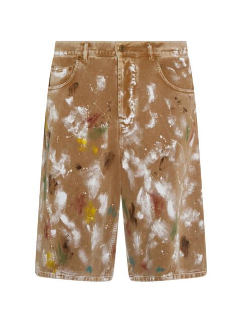 Moschino abstract-print shorts