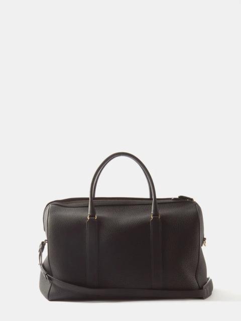The Row Iowa grained-leather holdall