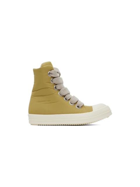 Rick Owens DRKSHDW Yellow Jumbo Lace Puffer Sneakers