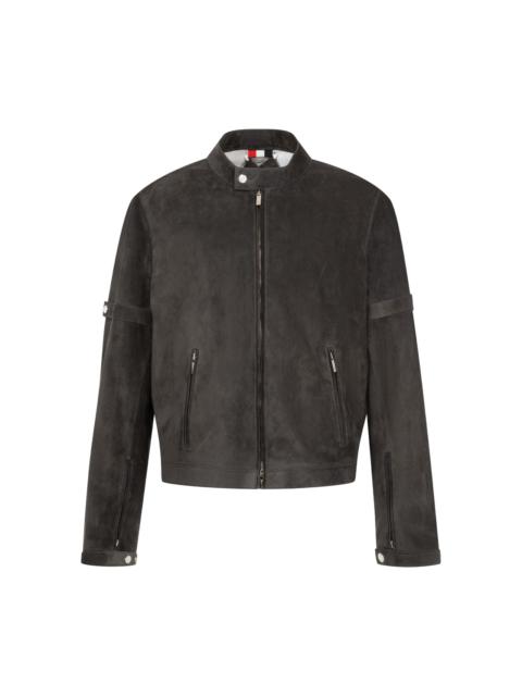 Thom Browne Leather Racer Jacket