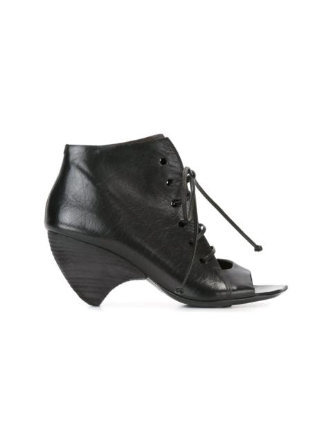 structured lace-up ankle boots