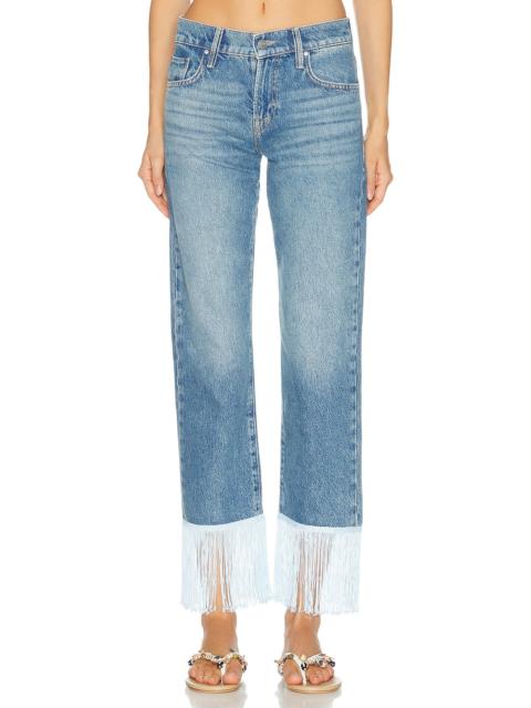 MOTHER The Relish Fringe Ankle Jeans