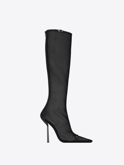 Nina over-the-knee boots in smooth stretch leather