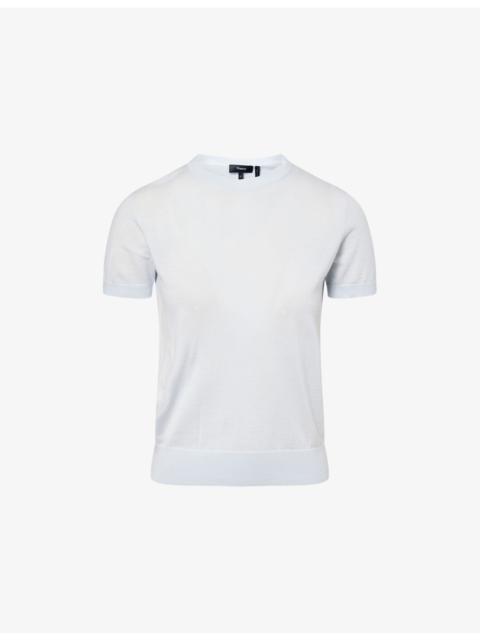 Theory Basic Short-Sleeves Wool T-Shirt