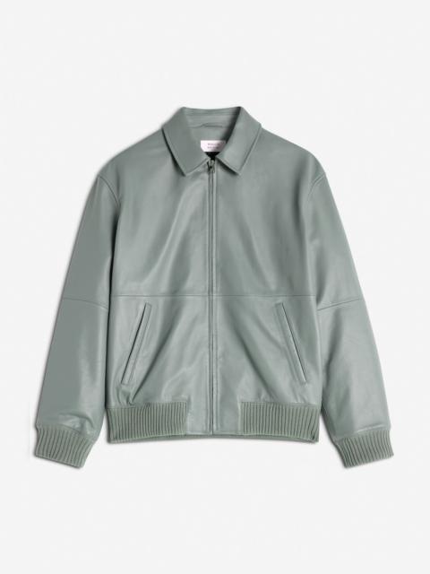 Maison Kitsuné ZIPPED LEATHER BLOUSON