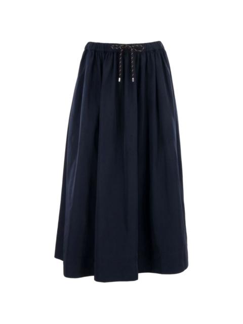 VERONICA BEARD Bates drawstring midi skirt
