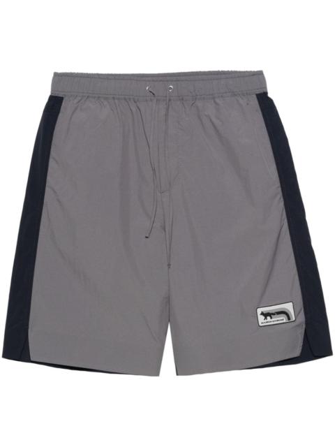 colour-block track shorts
