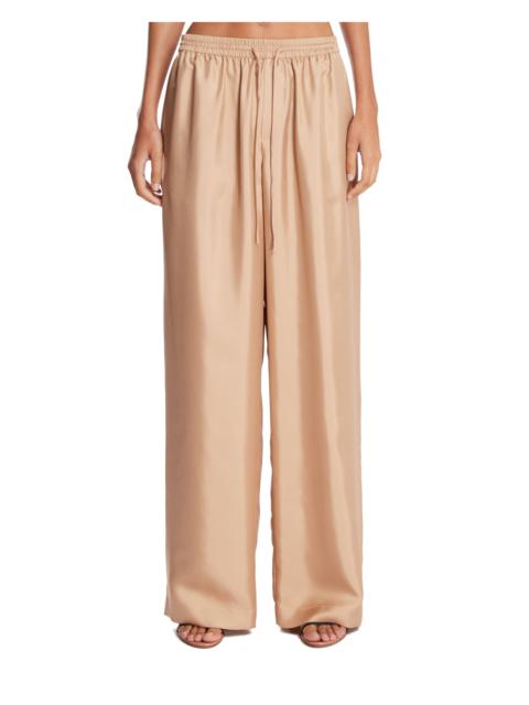 RÓHE Beige Wide Silk Trousers