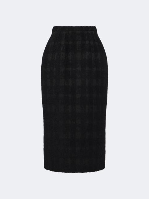Dolce & Gabbana Checked bouclé pencil skirt