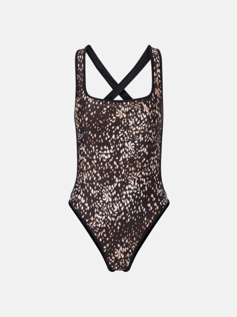 THE ATTICO Leopard-print swimsuit