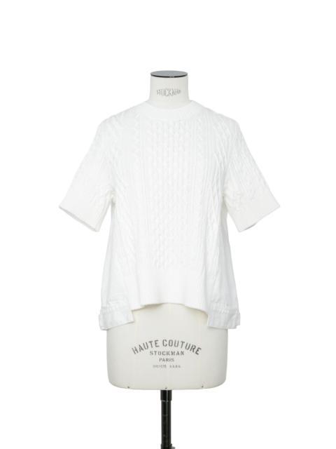 sacai Denim x Cotton Knit Pullover