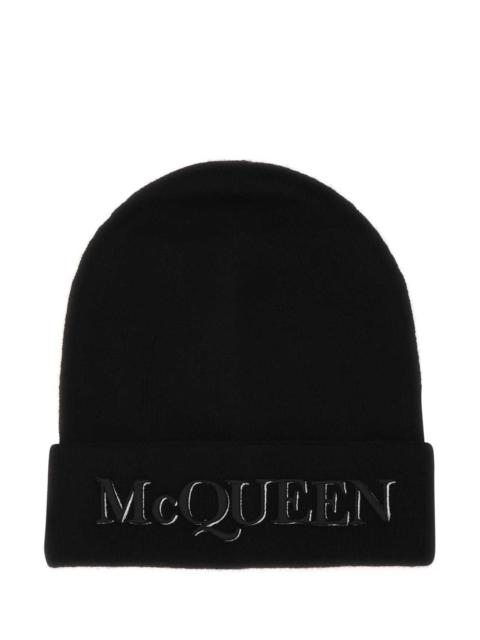 Alexander McQueen Alexander McQueen CAPPELLO Cashmere Beanie — Black