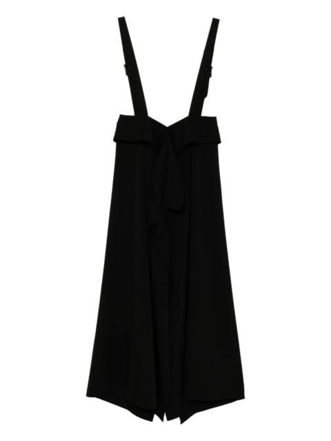 Yohji Yamamoto draped detailing dress