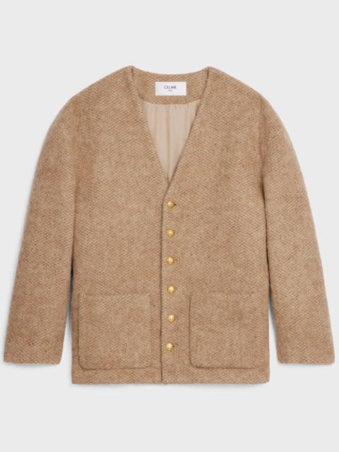 CELINE Oversized cardigan in Alpaca wool