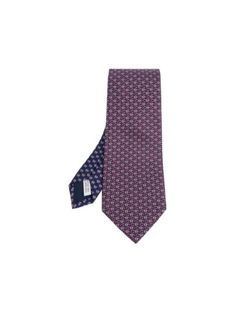FERRAGAMO butterfly-print silk tie