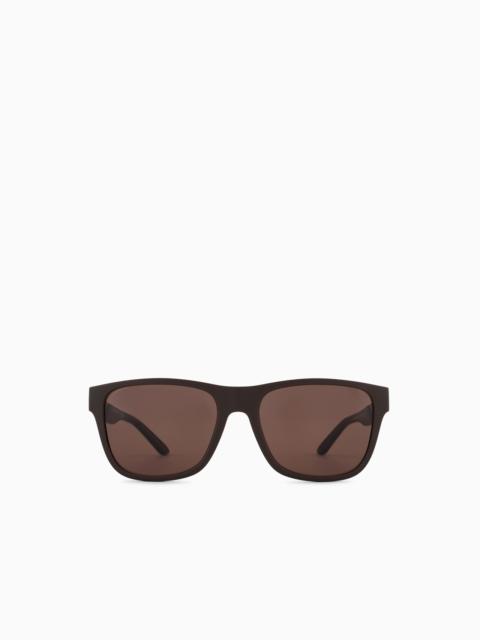 EMPORIO ARMANI MEN’S ASIAN-FIT SQUARE SUNGLASSES