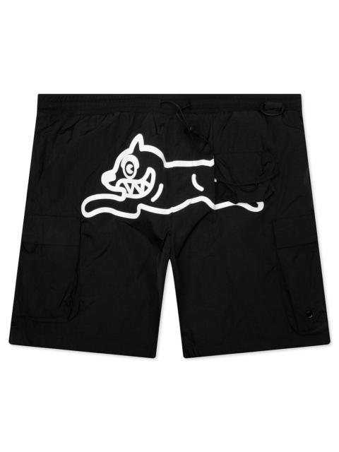 ICECREAM WALKER CARGO SHORTS - BLACK