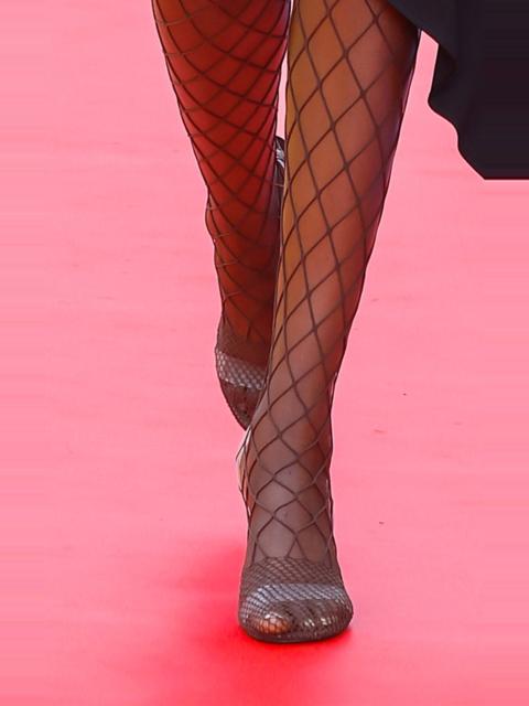 Stella McCartney Fishnet Sandals brown