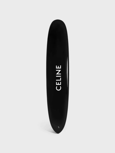 CELINE BLACK LONGBOARD WITH CELINE WHITE LOGO IN RESIN AND FIBERGLASS