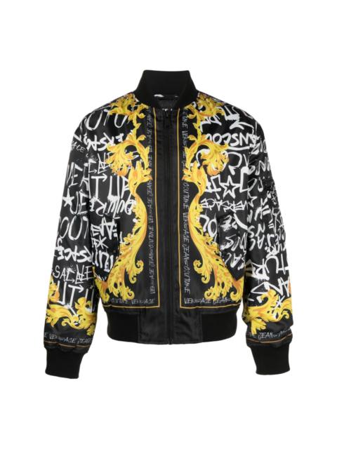 VERSACE JEANS COUTURE graphic-print bomber jacket