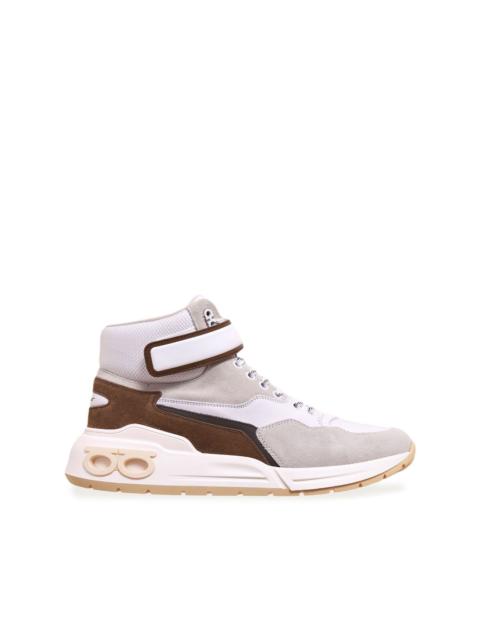 FERRAGAMO panelled hi-top sneakers