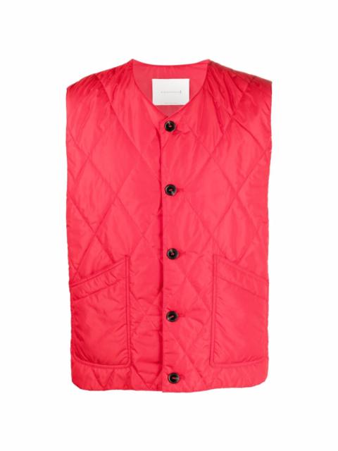Mackintosh quilted sleeveless gilet jacket