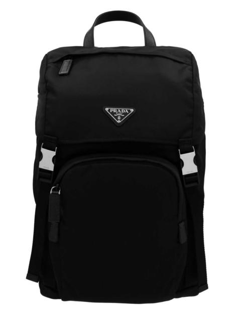 Re-nylon logo backpack