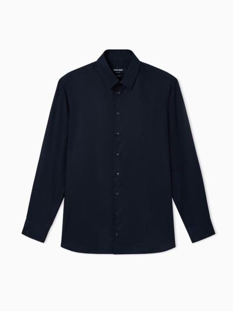 GIORGIO ARMANI Luxury cotton twill shirt