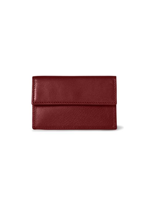 The Row Two Leather Card Case red
