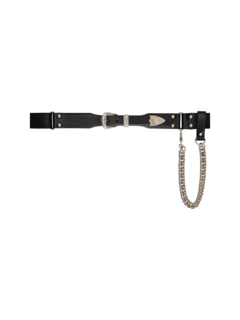 TOGA PULLA Black Nylon Buckle Belt
