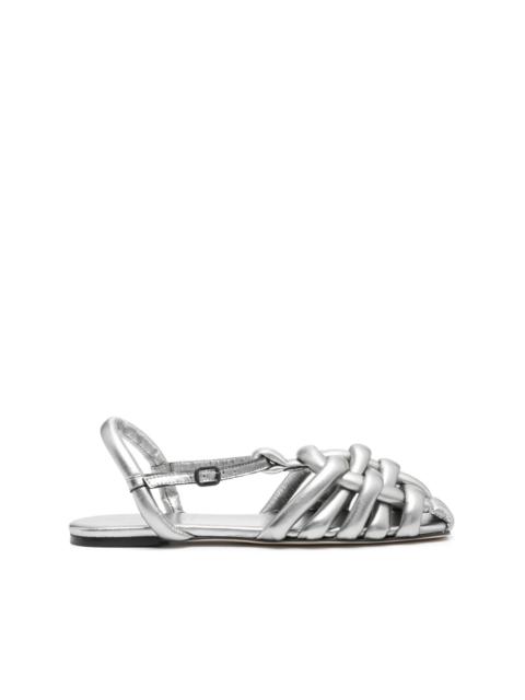 HEREU Cabersa Metallic leather sandals