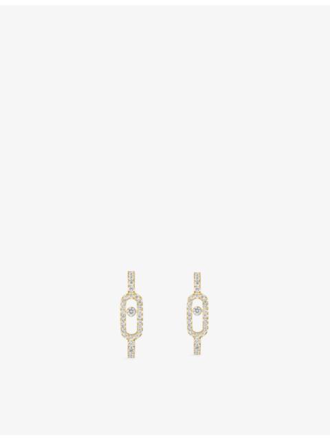 MESSIKA Move Uno Pave 18ct Gold And 0.19ct Diamond Single Earring