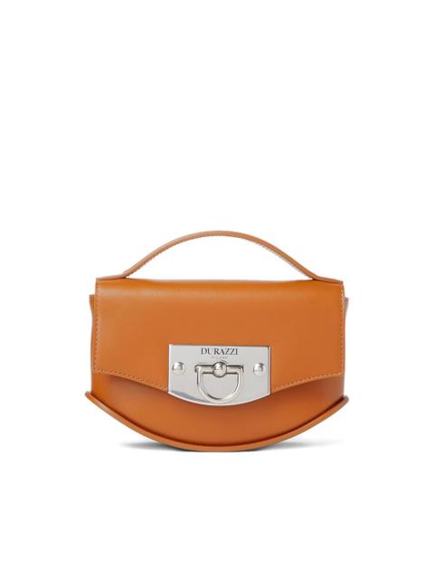 DURAZZI MILANO curved leather handbag