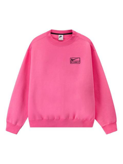 Nike Nike x Stussy NRG Washed Fleece Crew 'Lotus Pink' DO5310-670