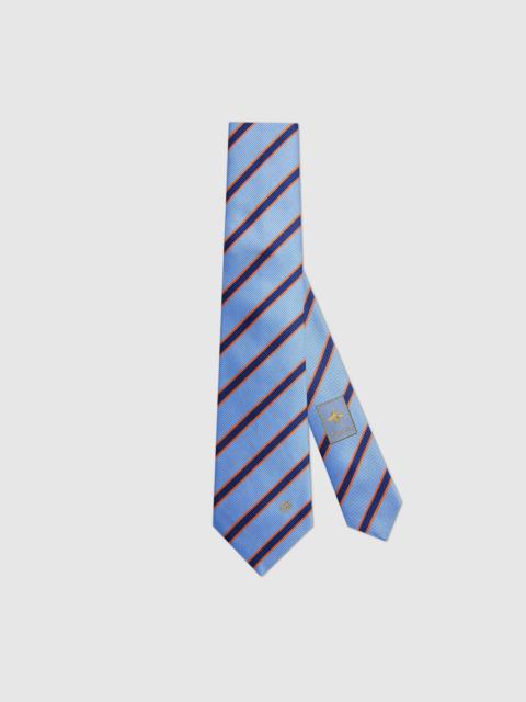 GUCCI Striped silk tie