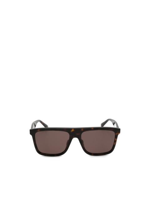 GUCCI tortoiseshell-effect square-frame sunglasses