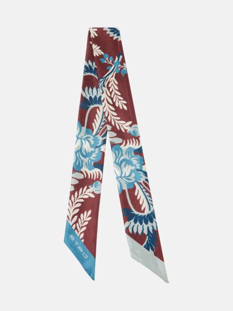 Twilly printed silk scarf