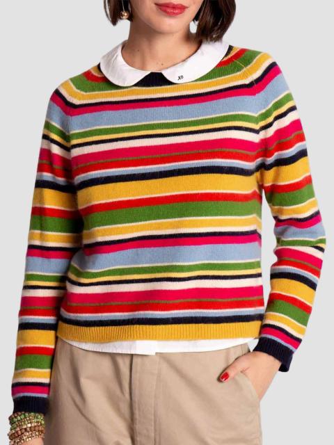 FRANCES VALENTINE Women's James Striped Cotton-Cashmere Sweater - Multi
