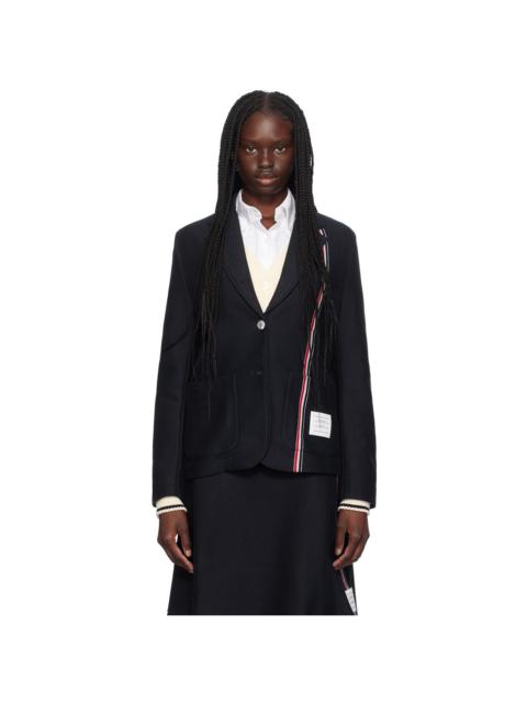 Thom Browne Navy Sack Blazer