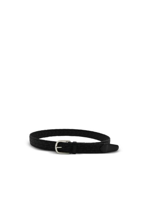 Canali woven leather belt