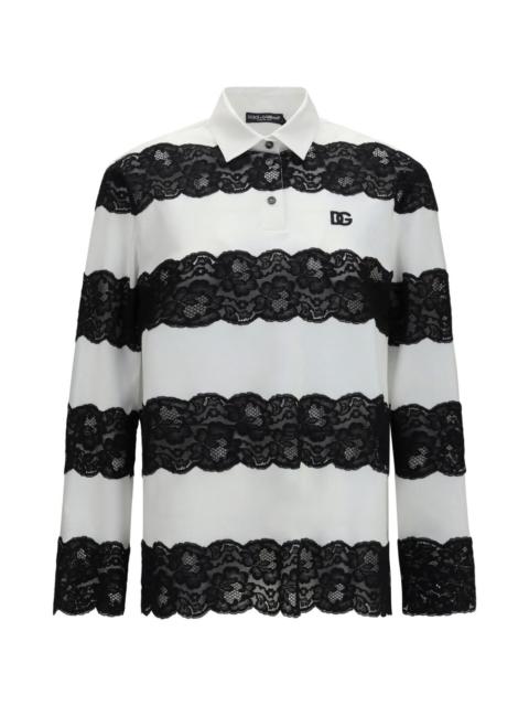 Dolce & Gabbana striped polo shirt