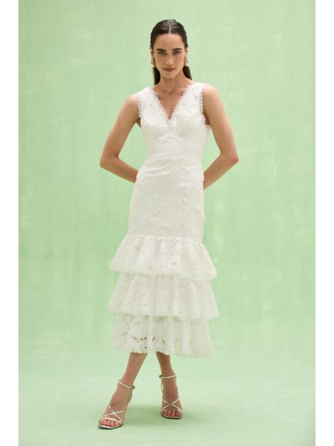 PatBO MYSIE LACE MIDI DRESS